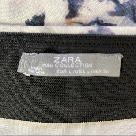 Zara Neoprene Printed Skirt Size L - Picture 5 of 6